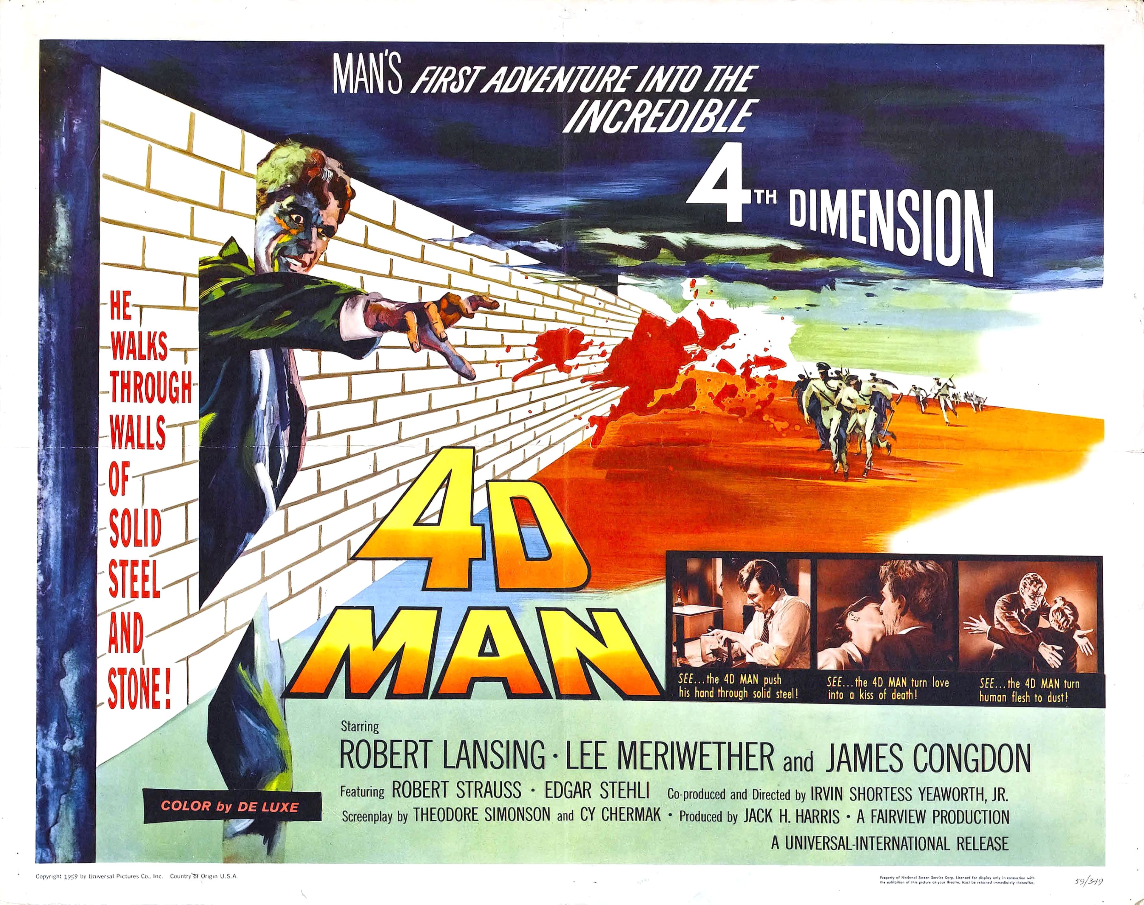 4D Man, Robert Lansing & Lee Meriwether Sci‑Fi Thriller, 1959