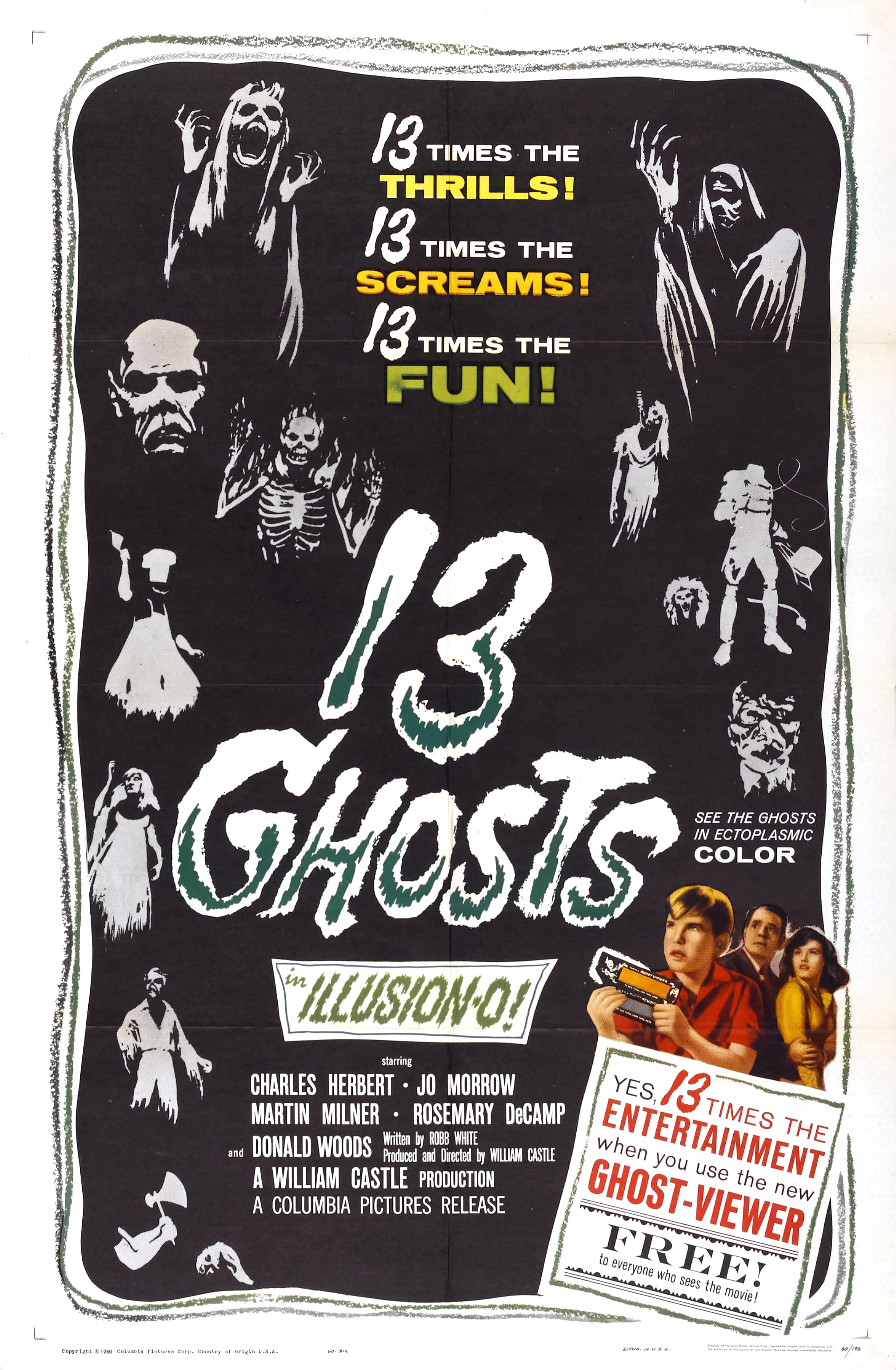 13 Ghosts, William Castle’s Gimmick Horror, 1960