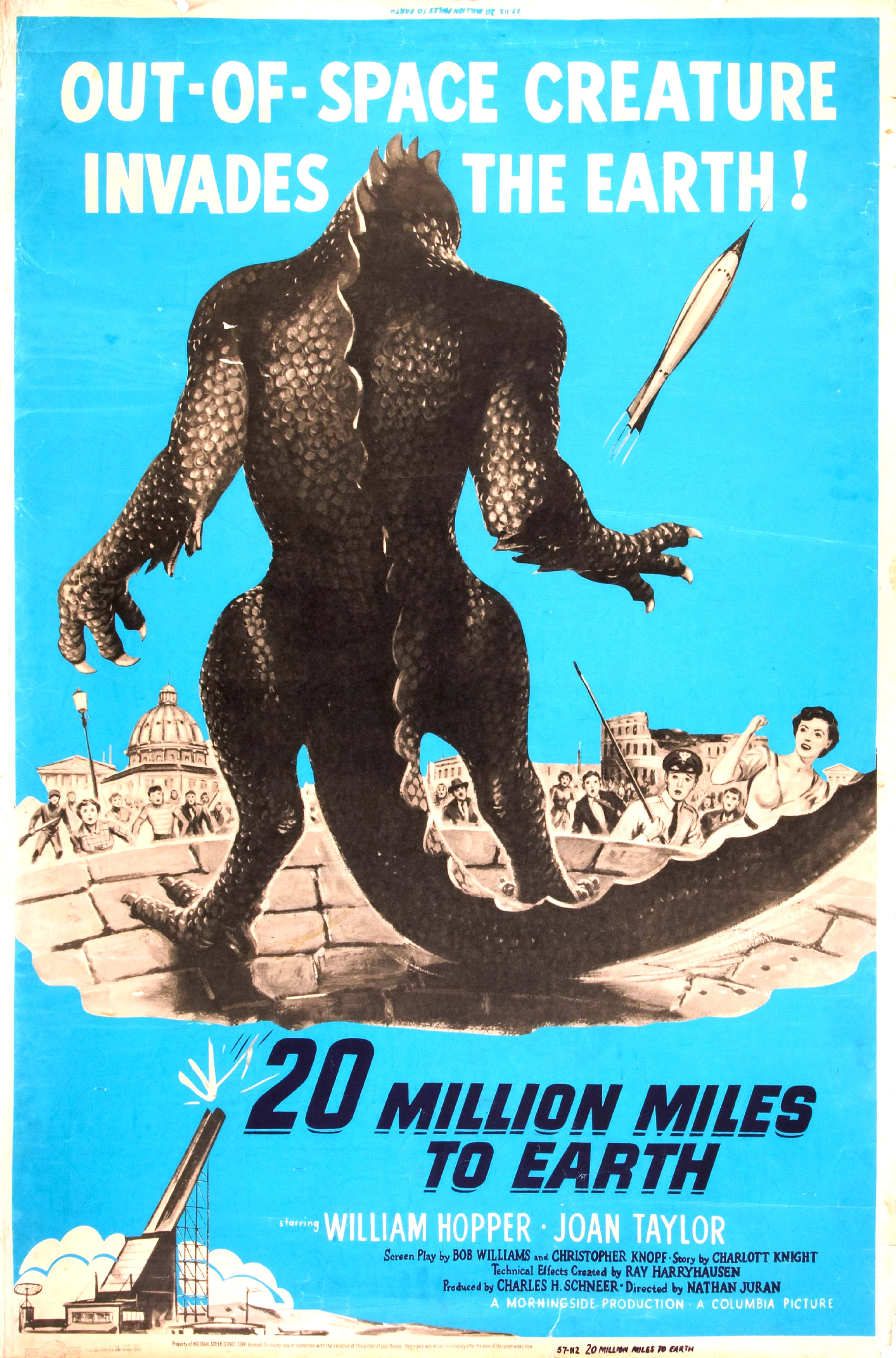 20 Million Miles to Earth, Creature Feature with Ray Harryhausen FX, 1957