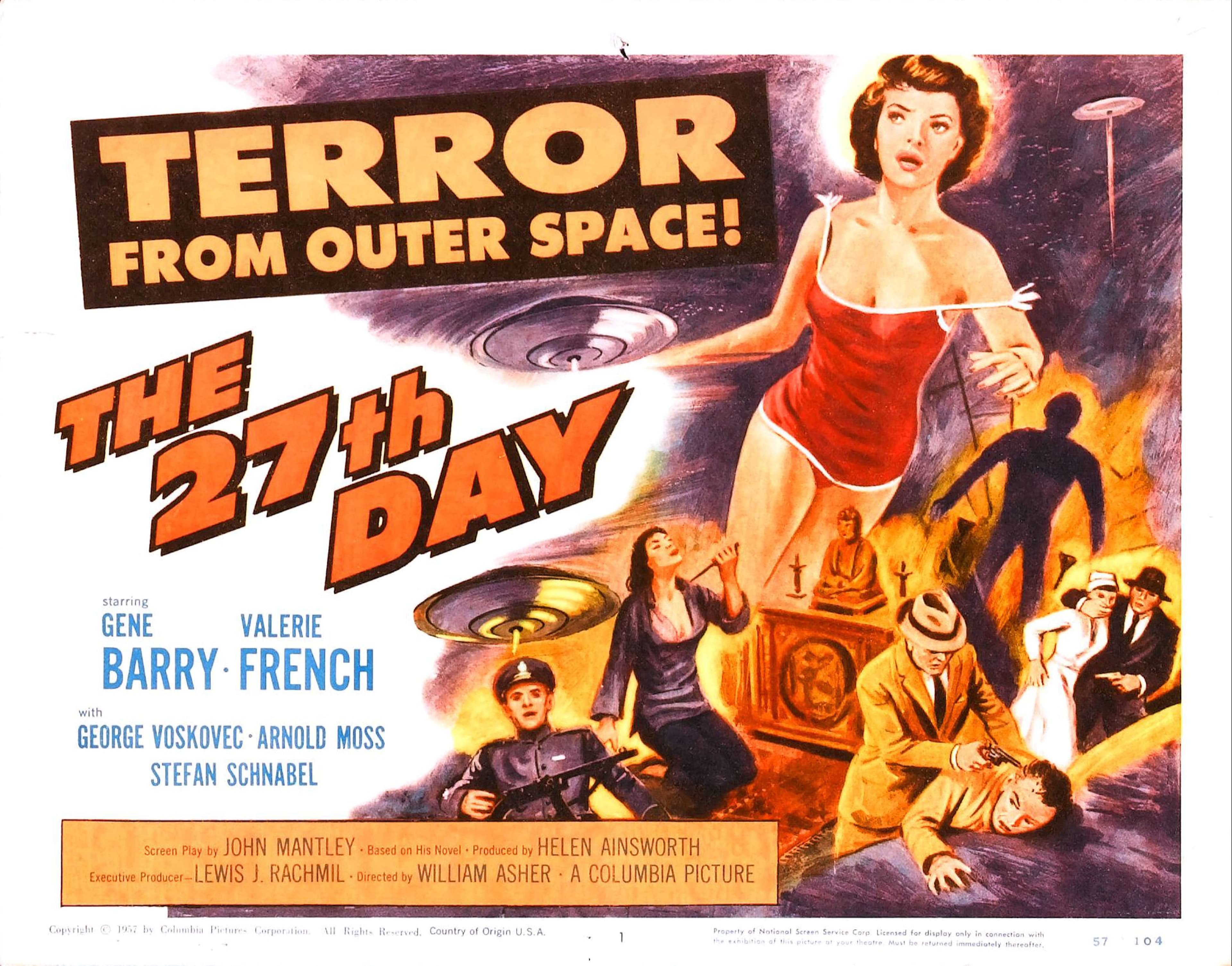 The 27th Day, Gene Barry & Valerie French Sci‑Fi Thriller, 1957