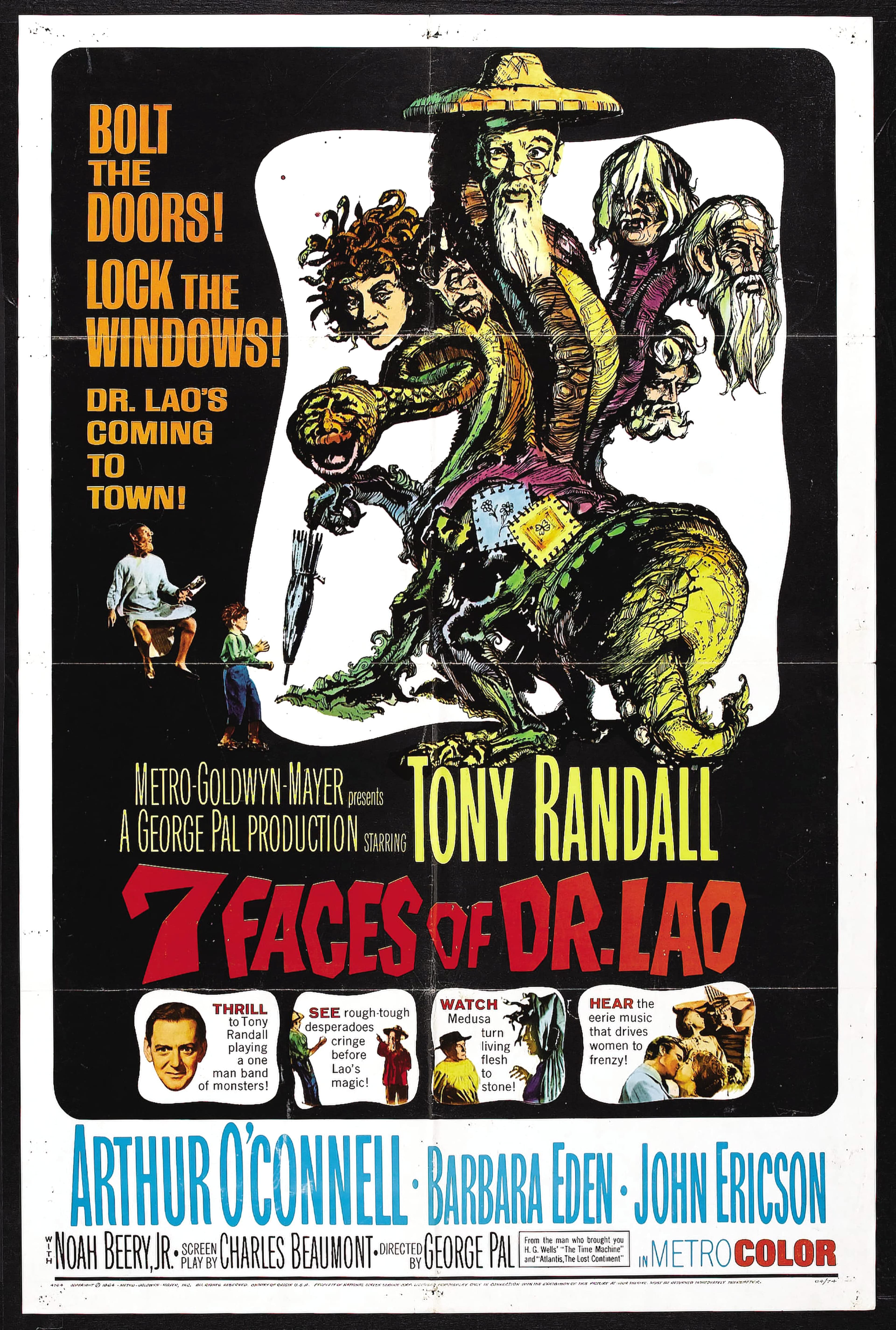 7 Faces of Dr. Lao, Tony Randall & George Pal Fantasy, 1964