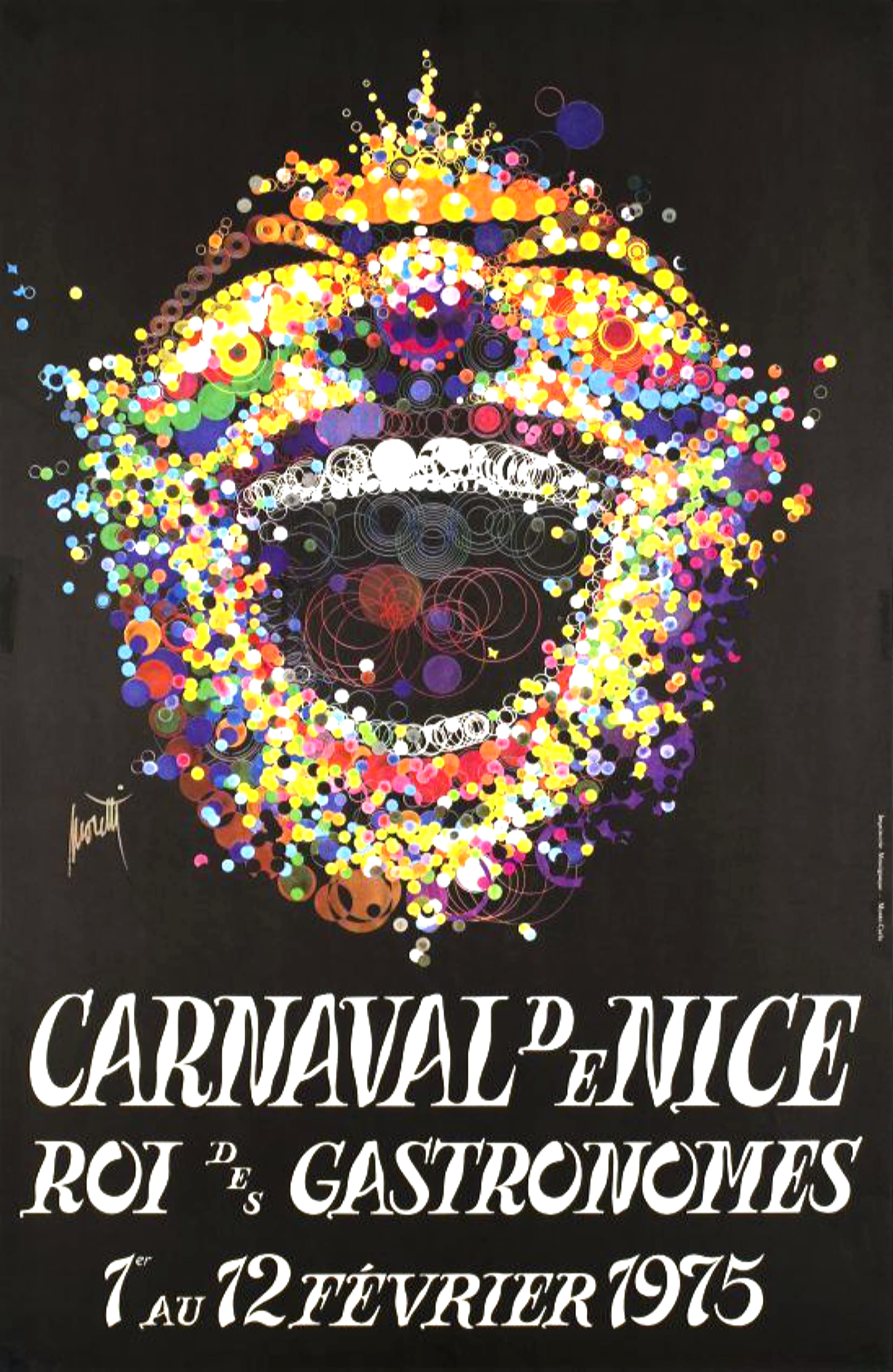 Carnaval de Nice, Roi des Gastronomes, 1975 Poster