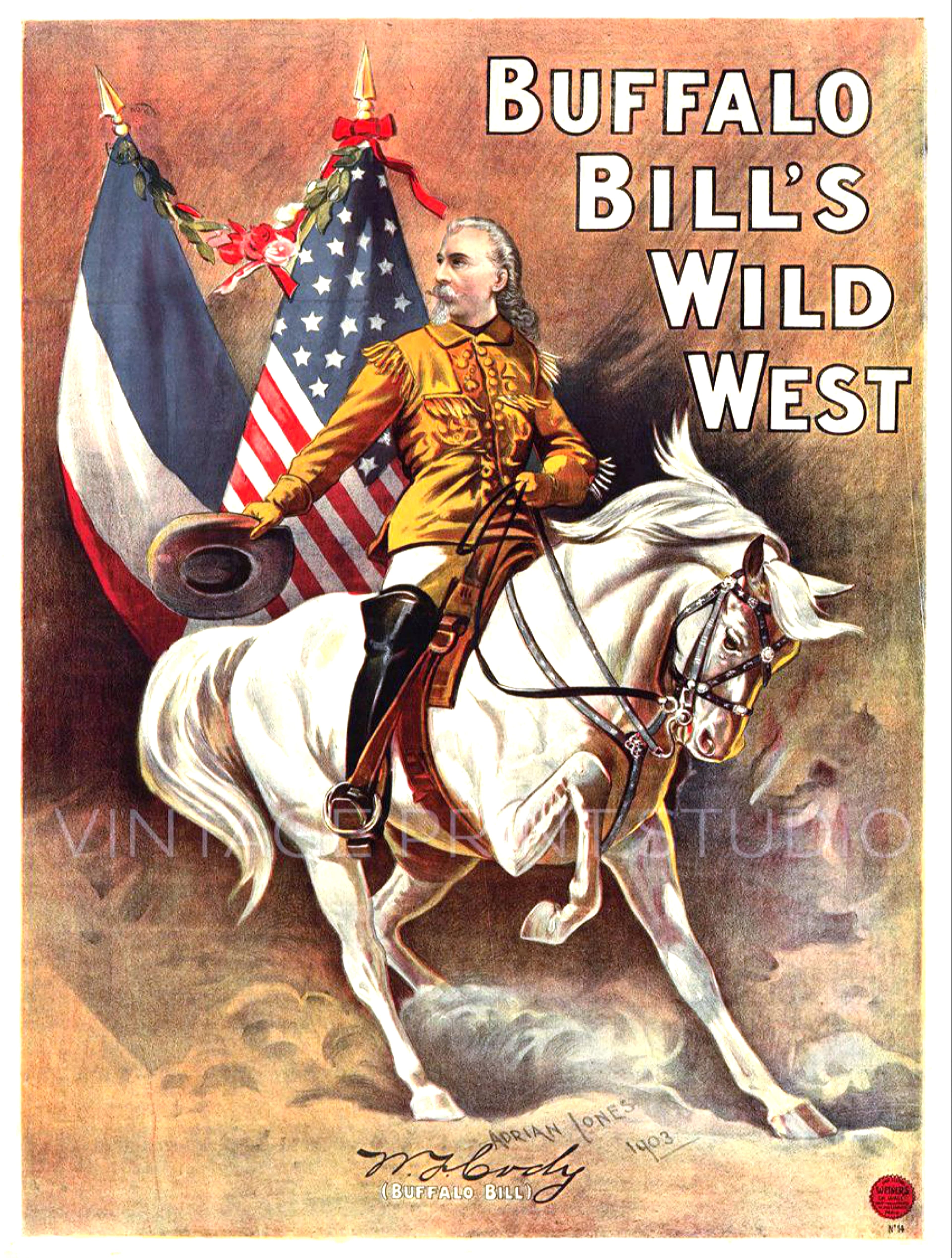 Buffalo Bill’s Wild West, Equestrian Portrait, 1903