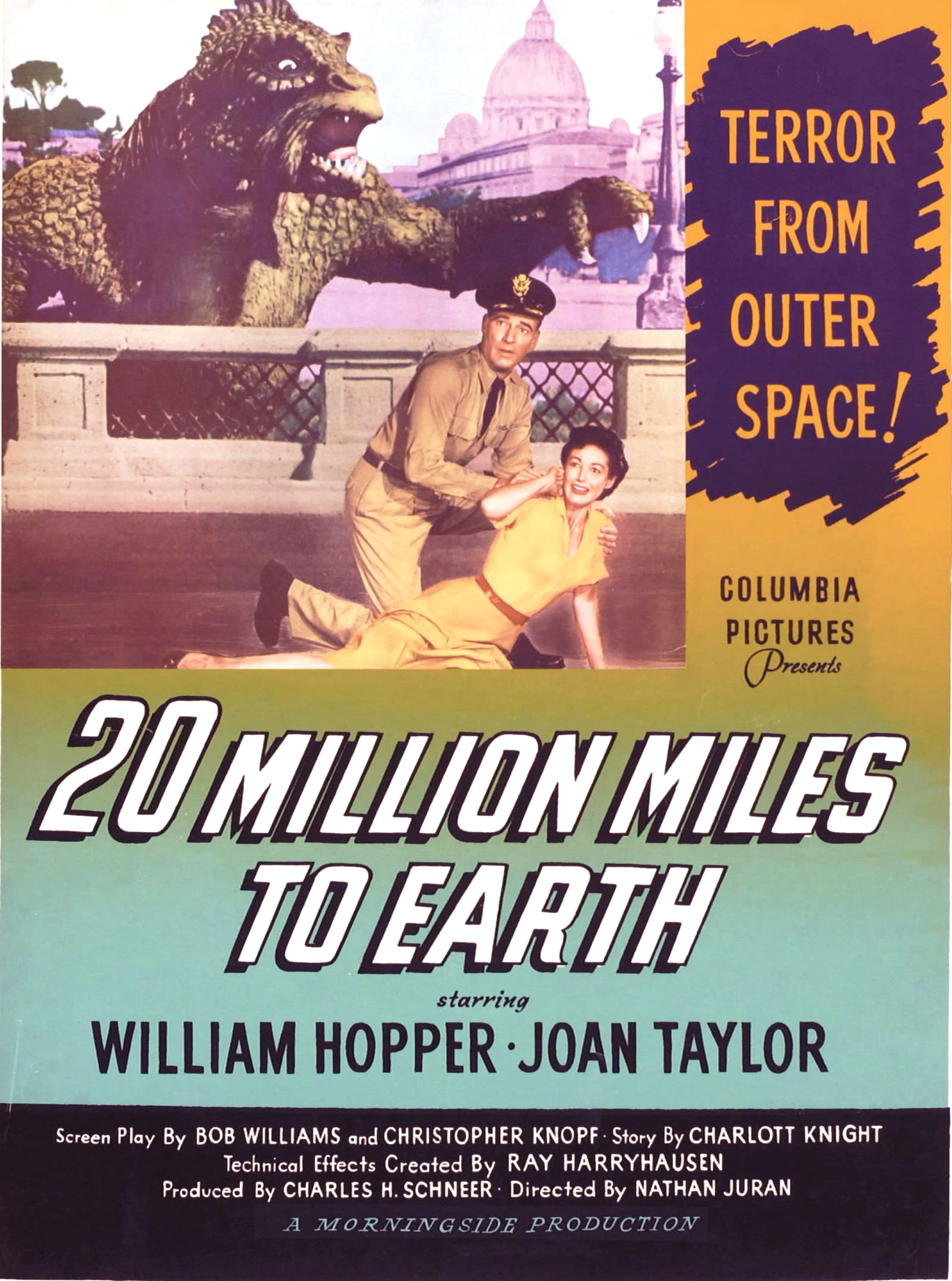 20 Million Miles to Earth, William Hopper & Joan Taylor, 1950s