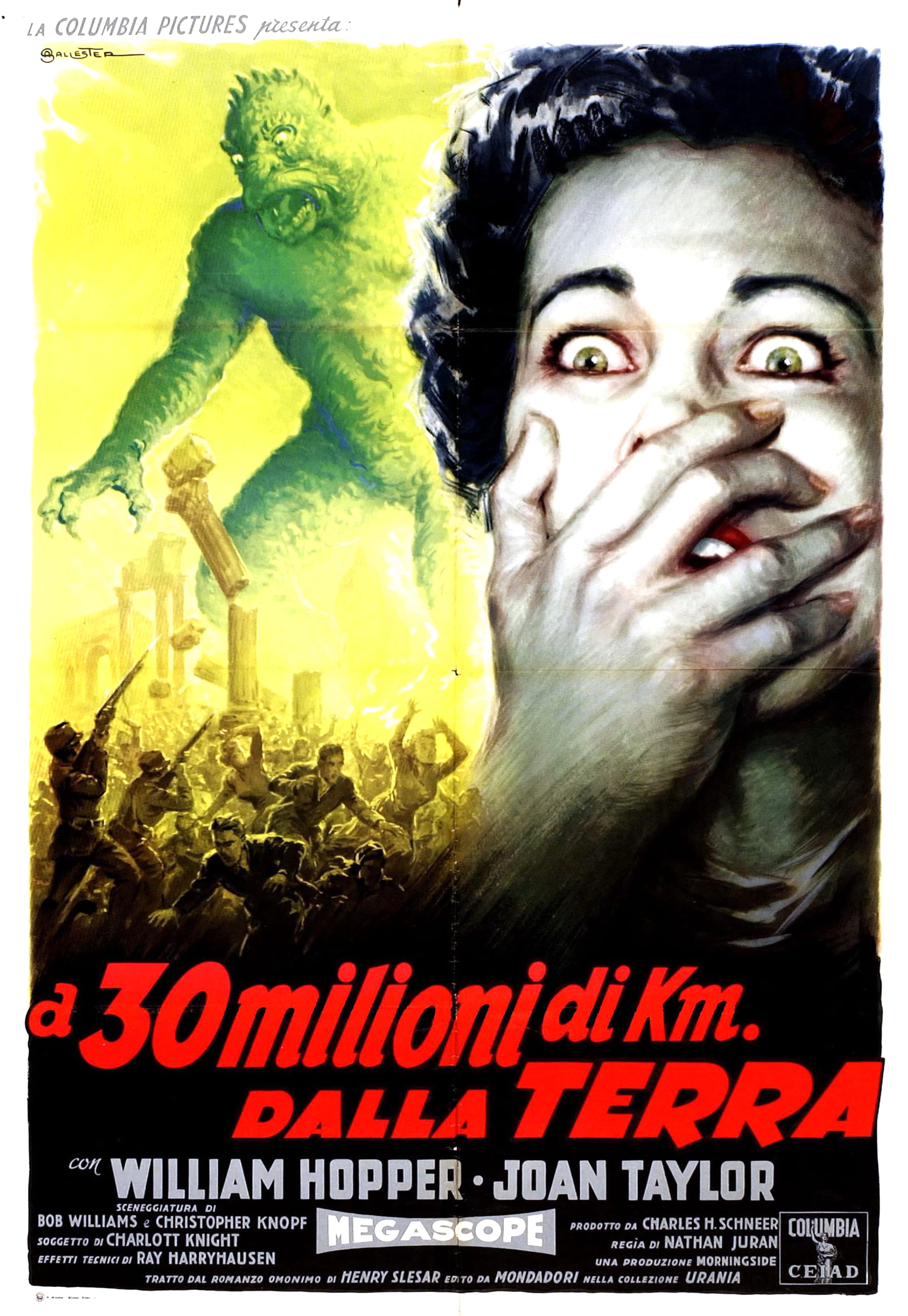 A 30 milioni di Km dalla Terra, William Hopper & Joan Taylor, 1957